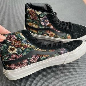 Vans Sk8-Hi cross-stitch floral | Womens 6.5 | Mens 5